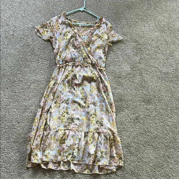 LC Lauren Conrad Floral Midi Dress - Picture 1 of 3